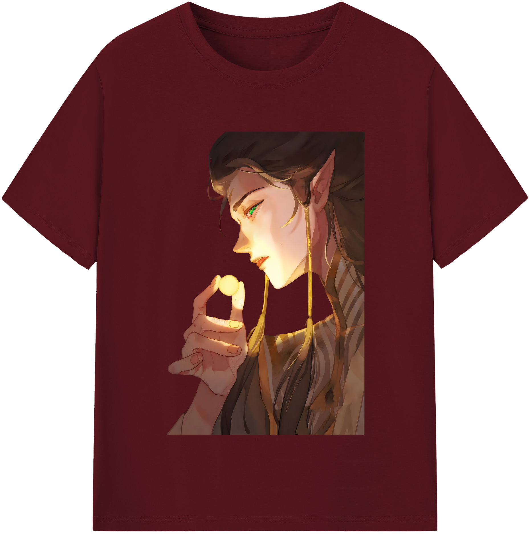 （画像用） Ne Zha 2 ナタ 魔童の大暴れ 綿100％半袖Tシャツ（フロントプリント）